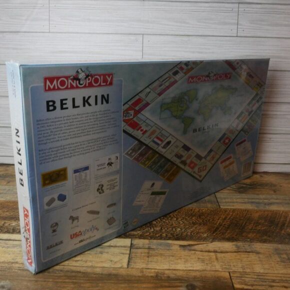 Monopoly Belkin Edition USAopoly with 6 Custom Pewter Token 2006 - Picture 2 of 8